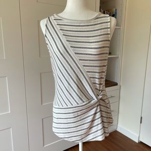 NWOT Banana Republic Knot Front Striped Tank